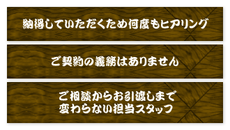 納得していただくため何度もヒアリング